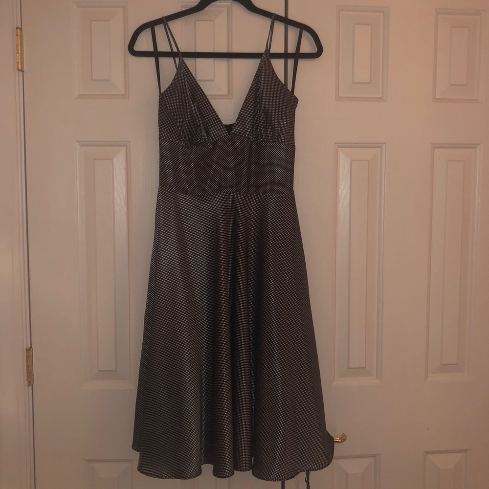 Polka dot midi dress